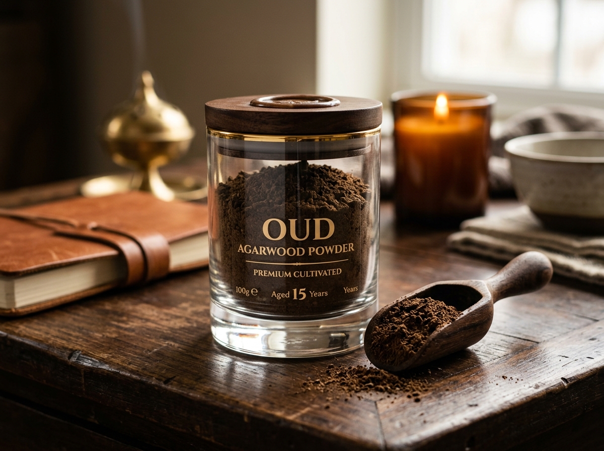 Agarwood oud powder fine grade Africa Oud Supply Gabon